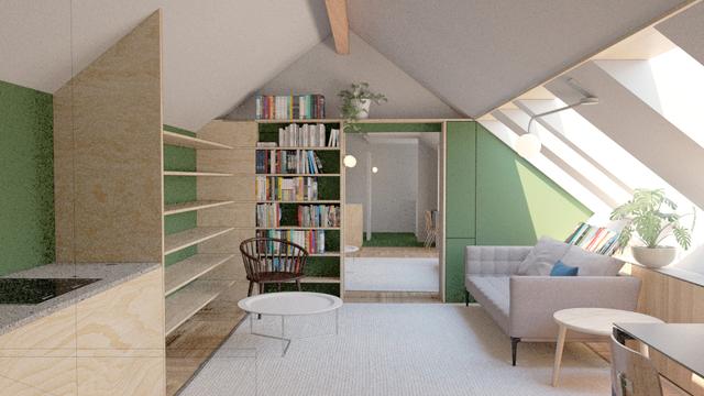 11 Attic Unit Living
