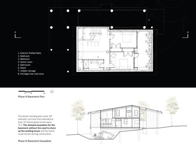 drawing basement section